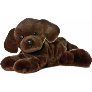 Aurora Labrador hond / pluche knuffel / bruin / 20 cm